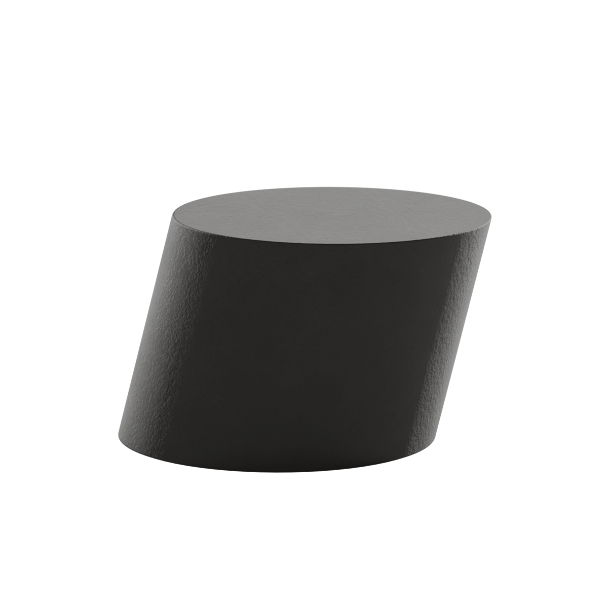 Tilt Coffee Table in black magnesium oxide concrete mix.