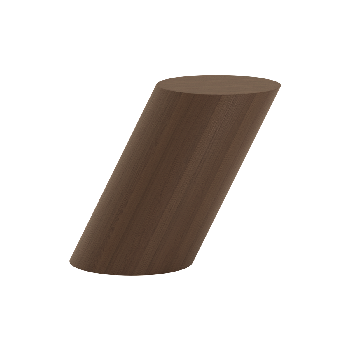 Tilt Side Table in dark smoked oak.