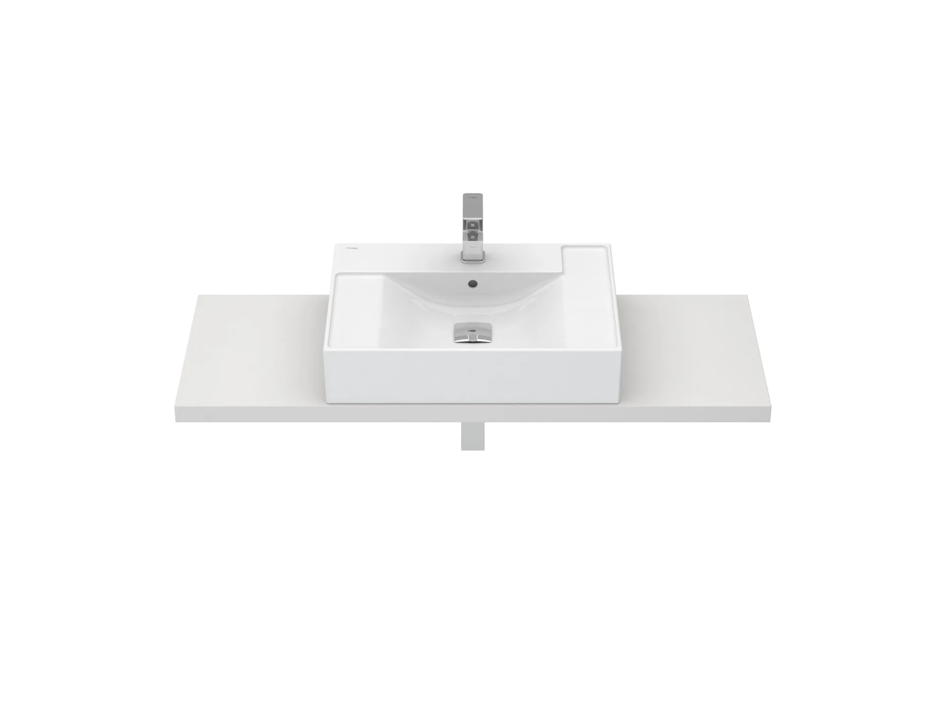 Lavatórios de bancada Branco ALBUS S10085116400000 Sanitana