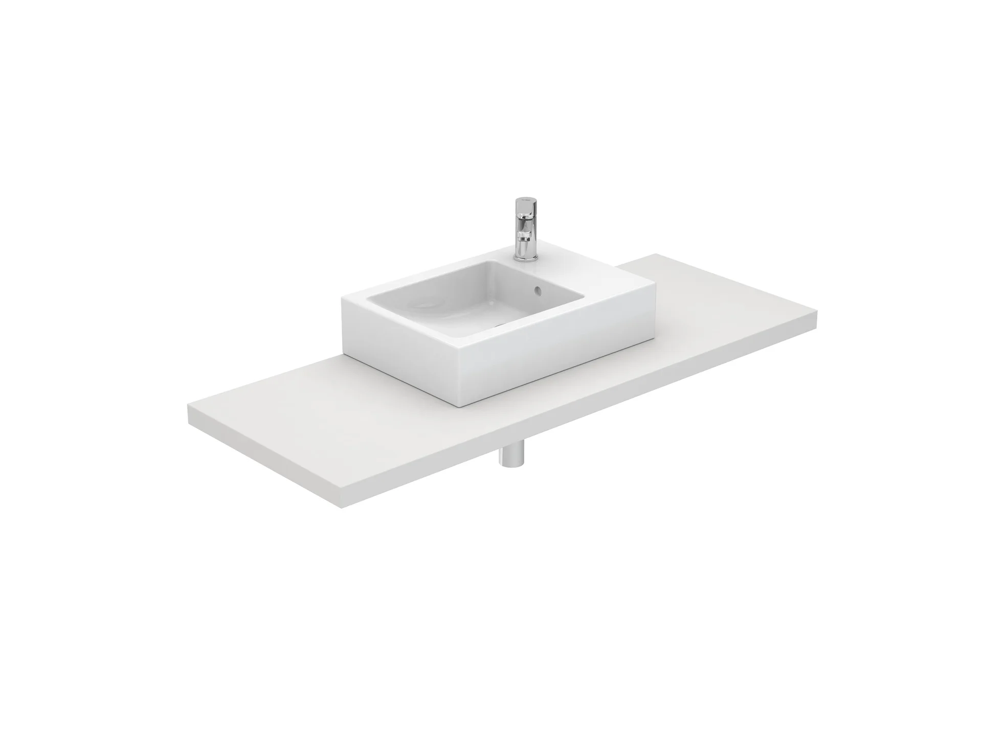Lavatórios murais Branco CUBIC S10066235900000 Sanitana