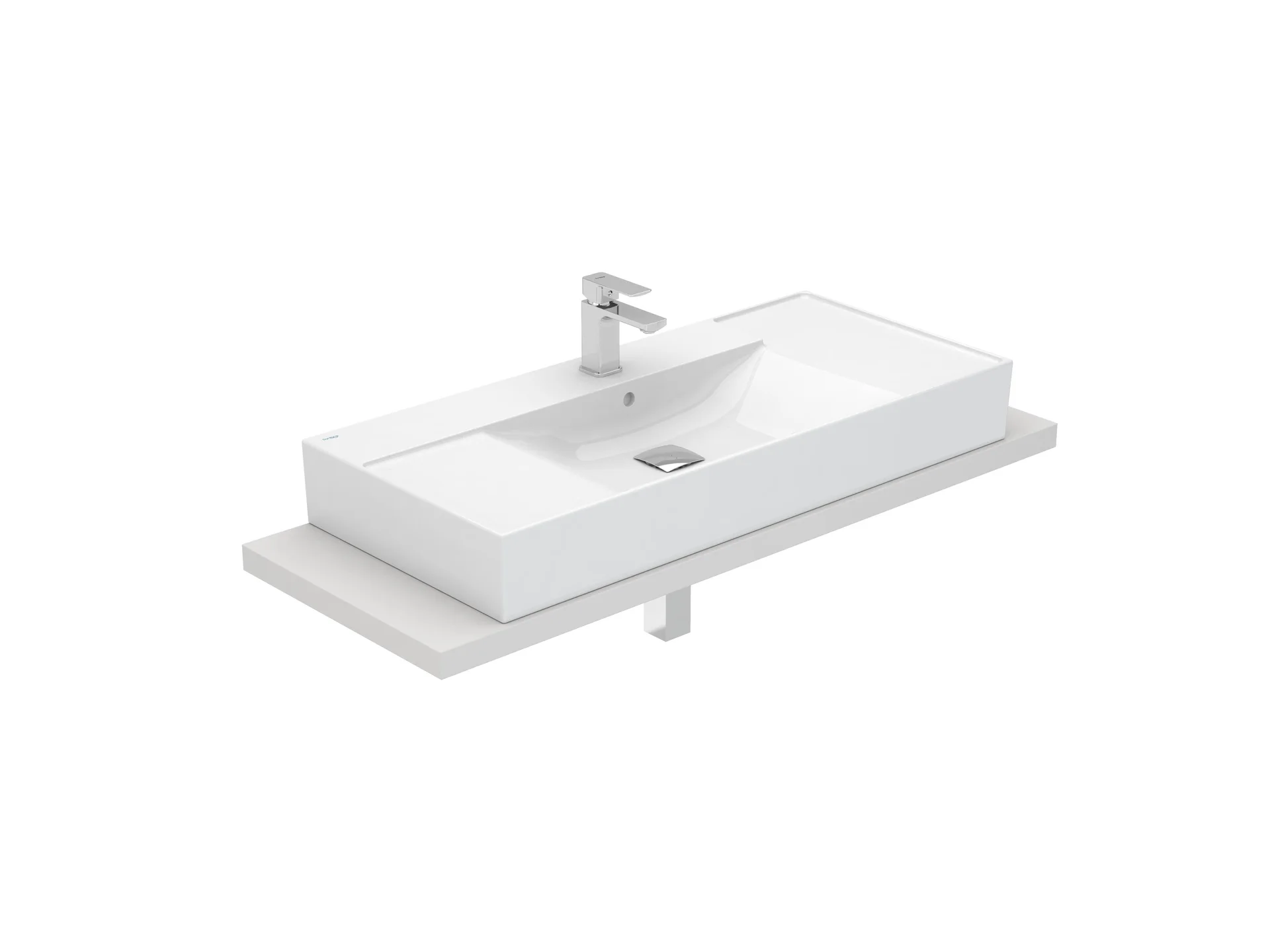 Lavatórios de bancada Branco ALBUS S10200916400000 Sanitana