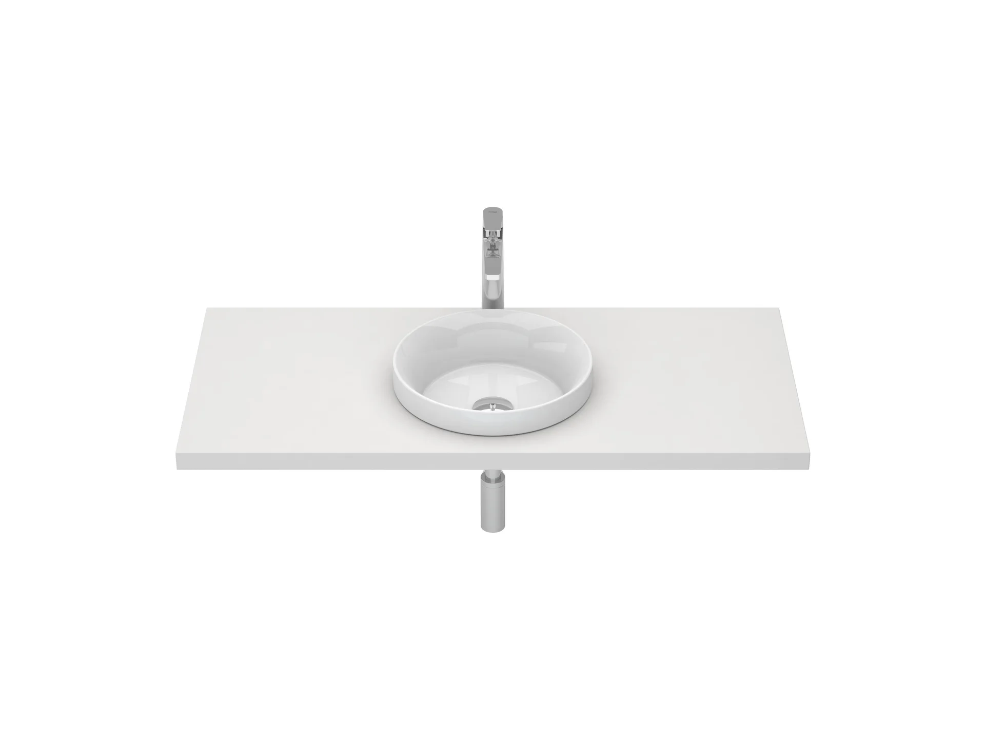Lavatórios de encastrar Branco CIRCLE S10063450400000 Sanitana