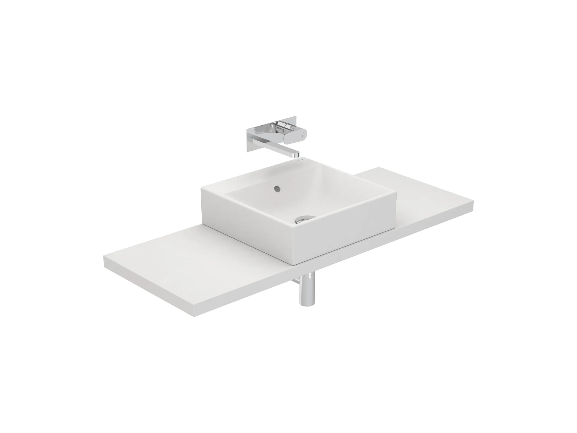 Lavatórios de bancada Branco ALBUS S10085081100000 Sanitana