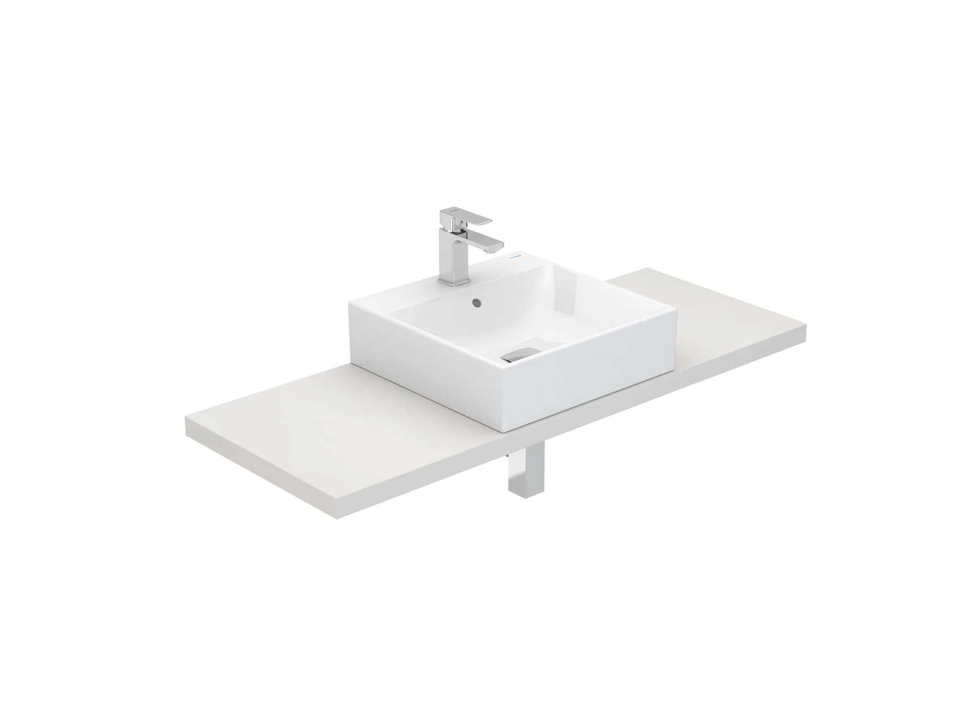 Lavatórios de bancada Branco ALBUS S10085080800000 Sanitana