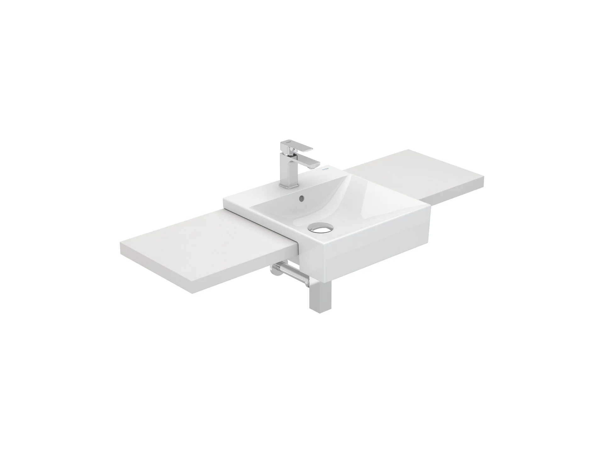 Lavatórios semi-encastrados Branco ALBUS S10201017600000 Sanitana