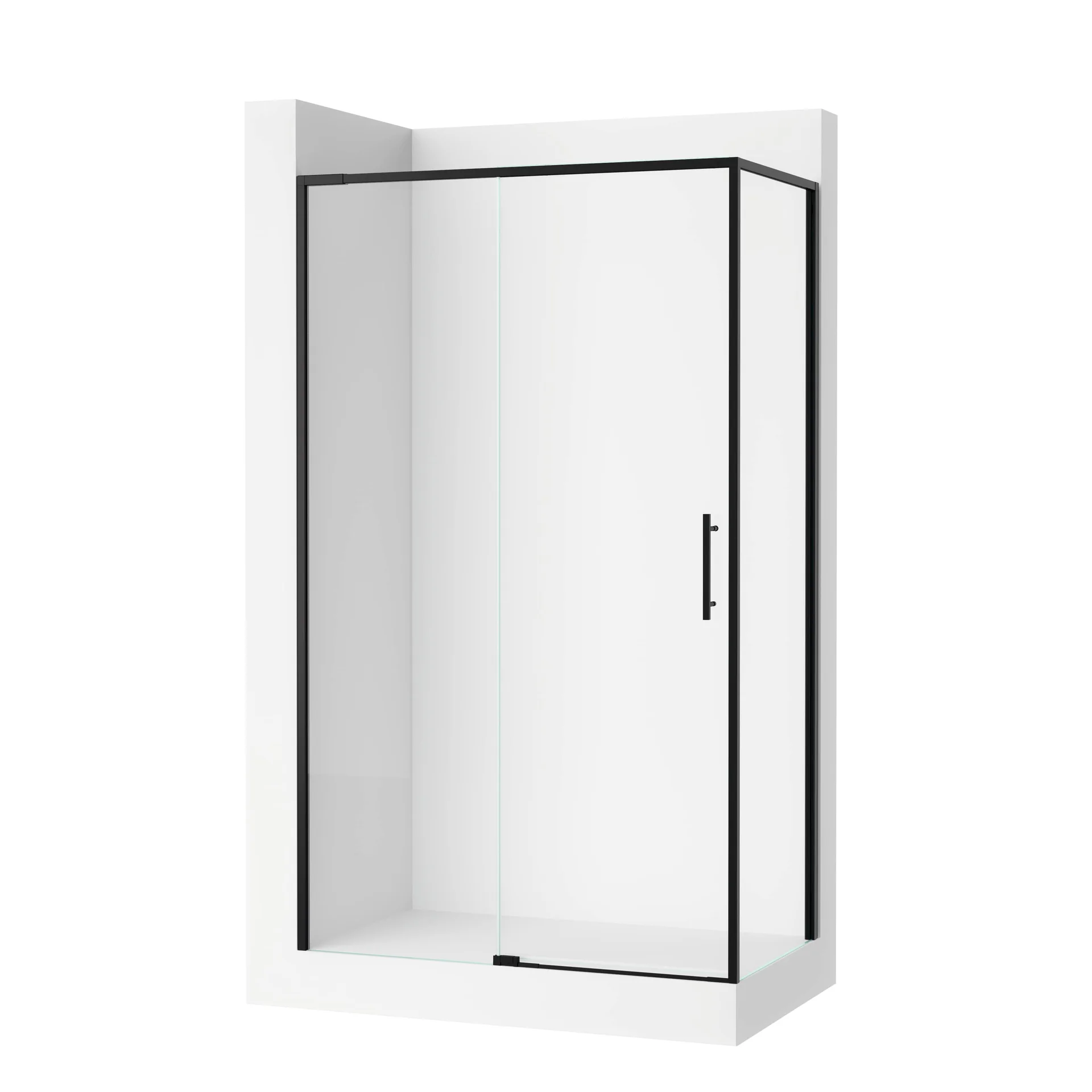 Divisórias para duche Preto mate FLOW+ S60237800016M01 Sanitana