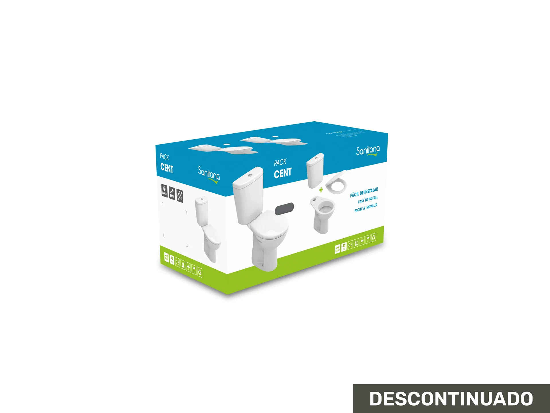 Sanitas de tanque baixo Branco CENT SP0203752900000 Sanitana