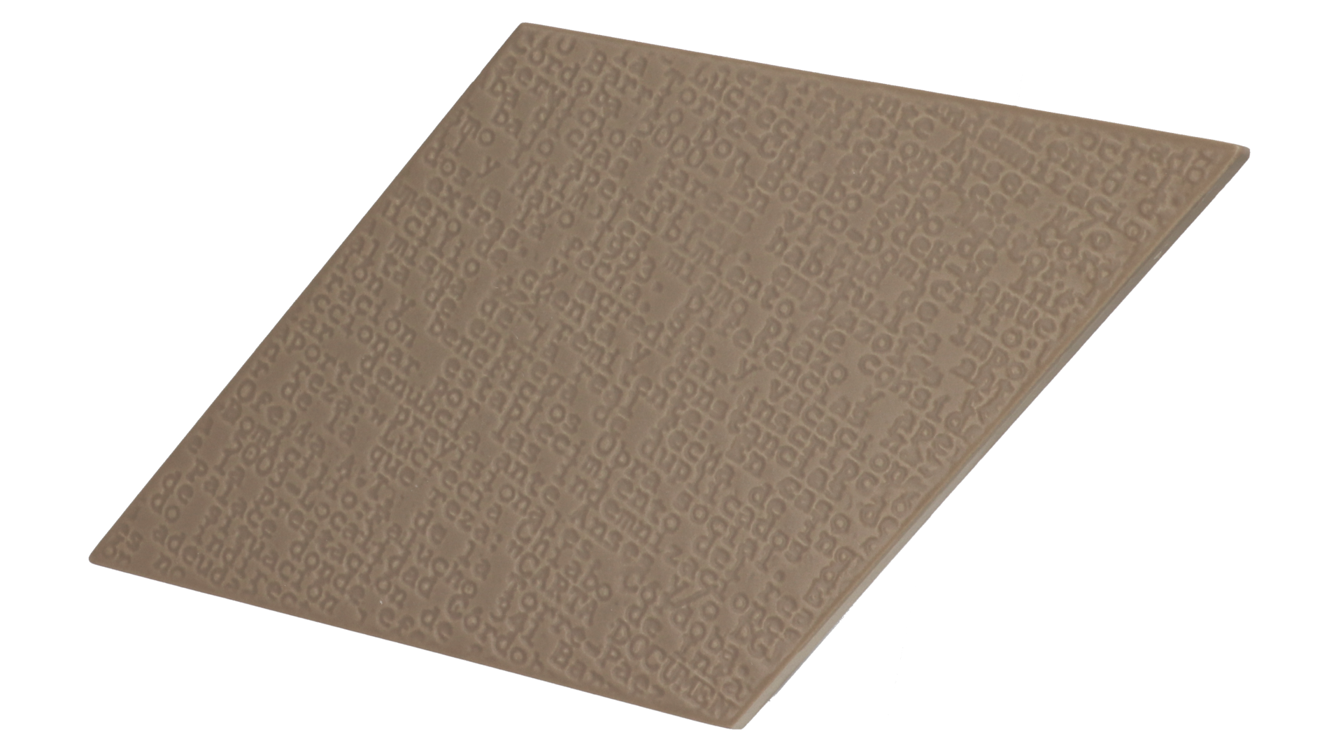 Rhombus Taupe Matt 14X24cm. de NAIS