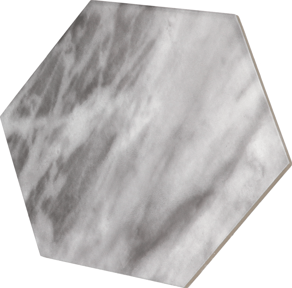 Bardiglio Hexagon Dark Matt 17,5X20cm. de NAIS