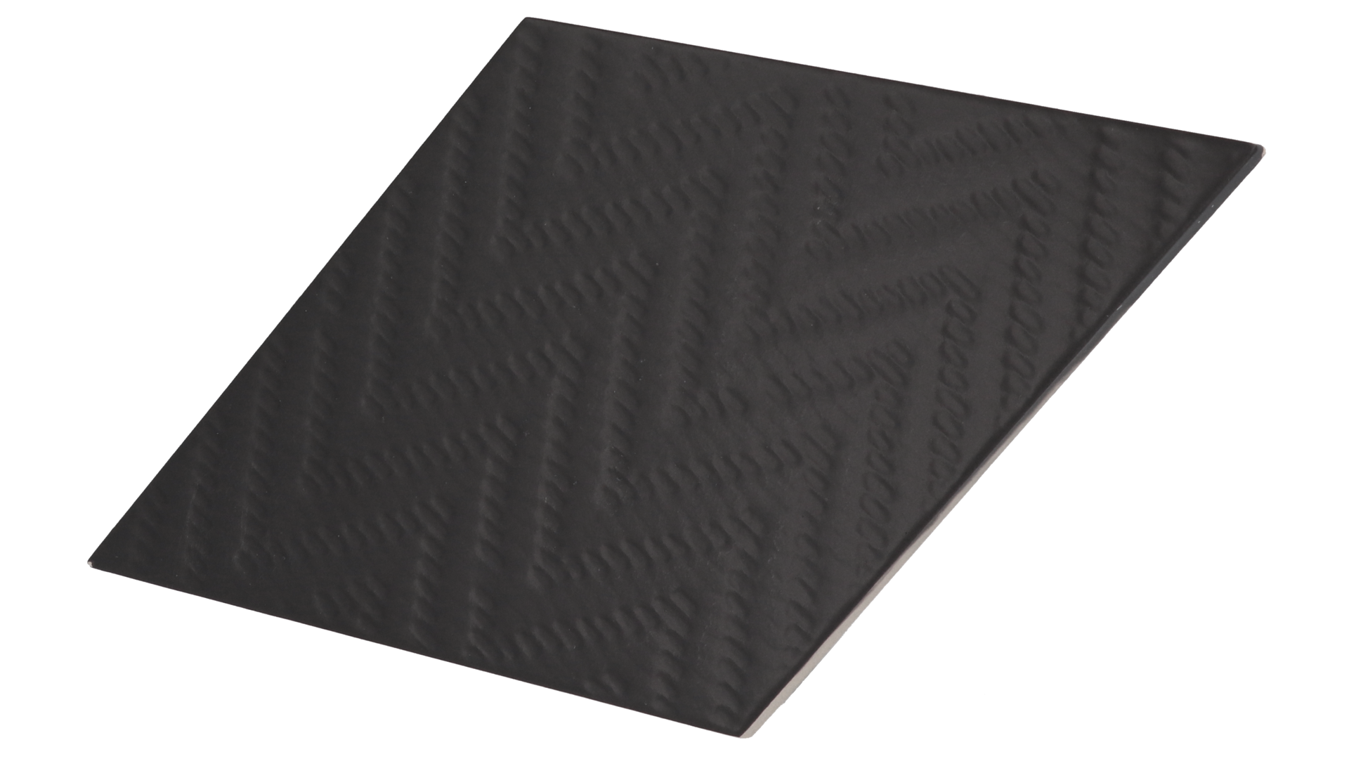 Rhombus Black Matt 14X24cm. de NAIS