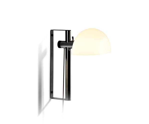 Lauro A candeeiro / Branco Creme Opalino & Metal Cromado da Hangar