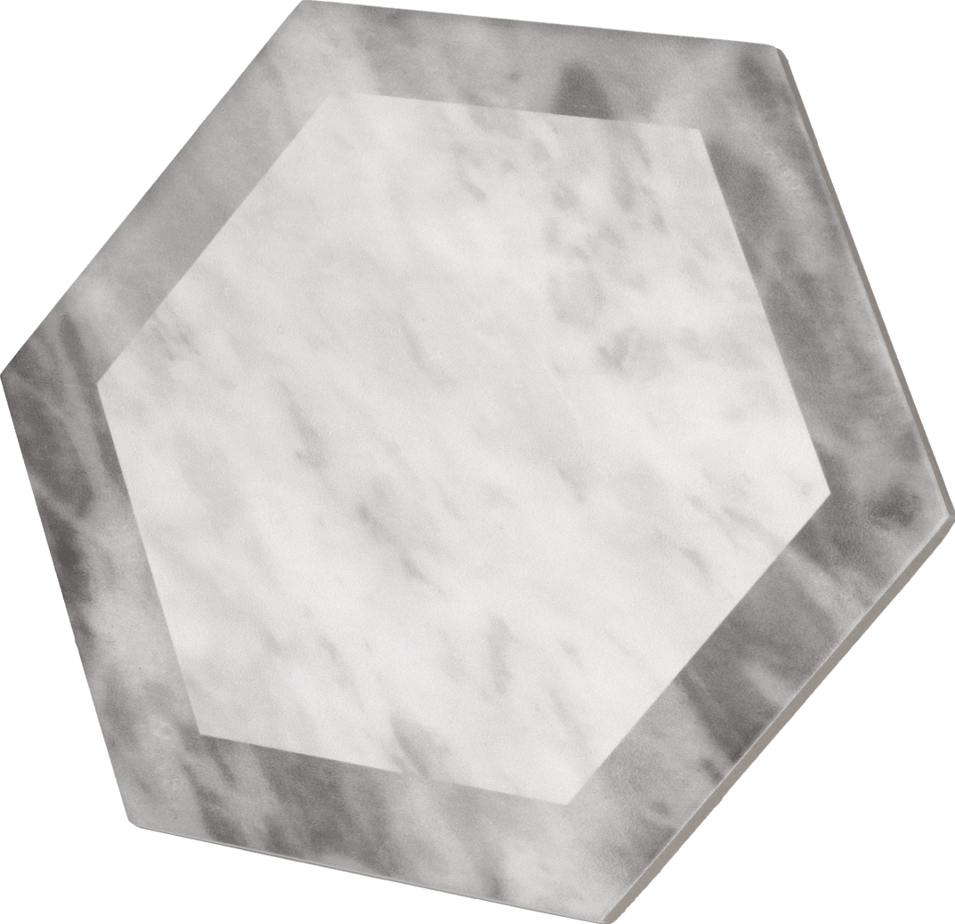 Bardiglio Hexagon Geo Matt 17,5X20cm. da NAIS