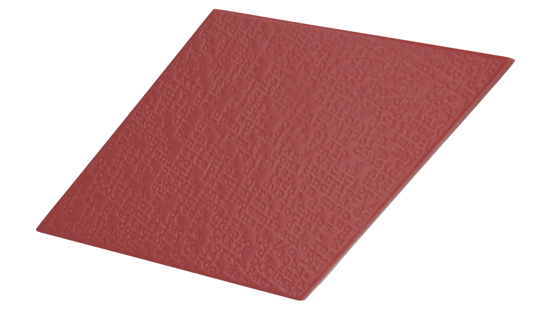 Rhombus Red Matt 14X24cm. da NAIS